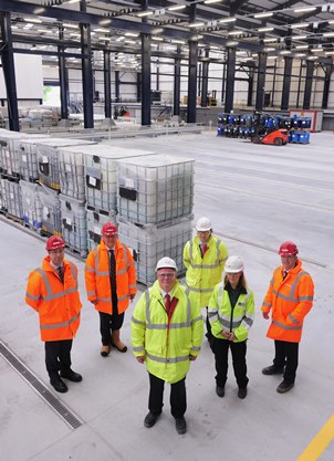 (l-r) John Leyland, Environment Agency; Barry Dennis, ESA; David Winstanley, Remondis UK; Marcus Bauer, Remondis UK; Danielle Brannigan EA; Steve Moore, EA